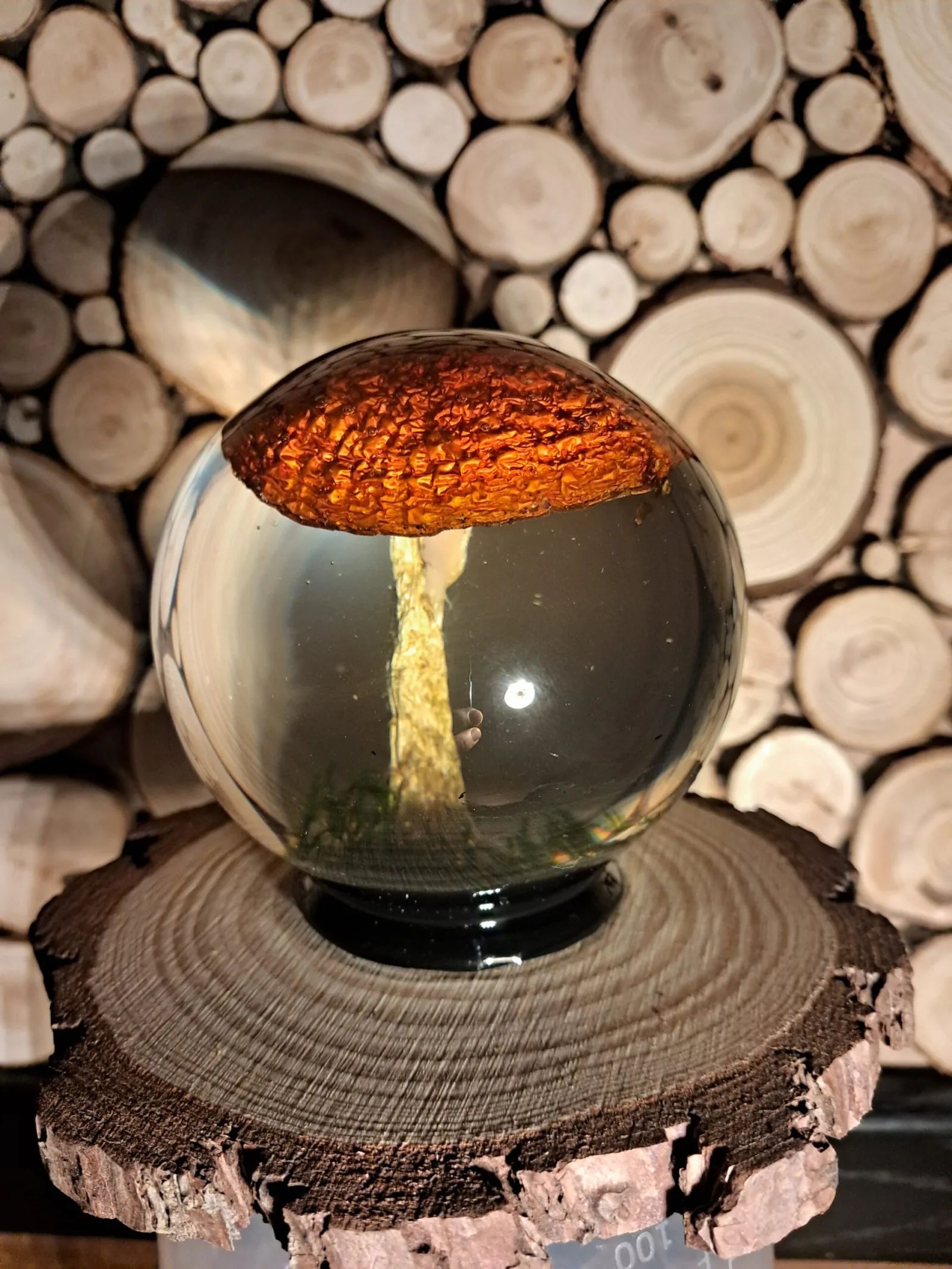Amanita Muscaria Lamp 80mm (Tall Base)